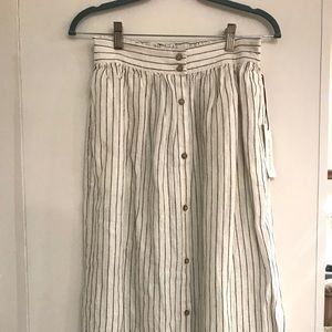 Rachel Zoe Stripe Linen skirt